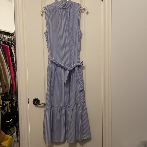 Who What Wear mock neck midi dress in stripes xs - Picture 4 of 9